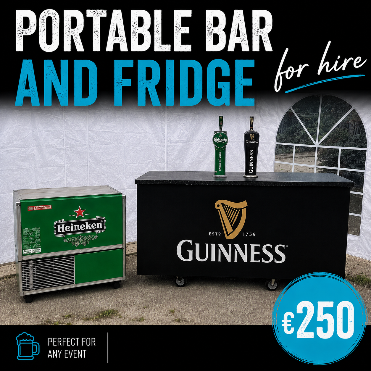 Portable Bar & Bottle Cooler